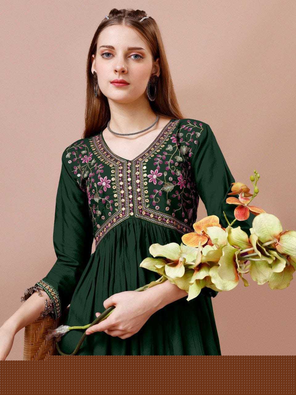 Rayon Anarkali Kurti - MYLUXURY LANE ENTERPRISE